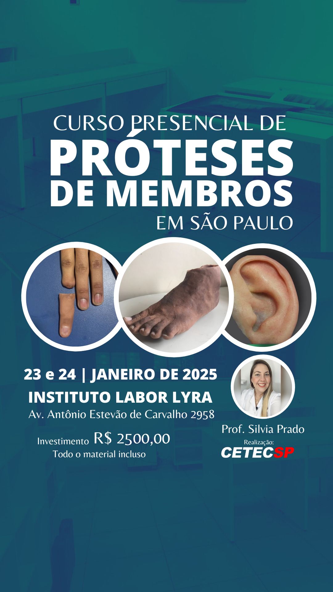 Curso presencial de Anaplastologia em SP